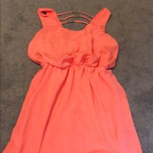 Summer dress cute neon orange